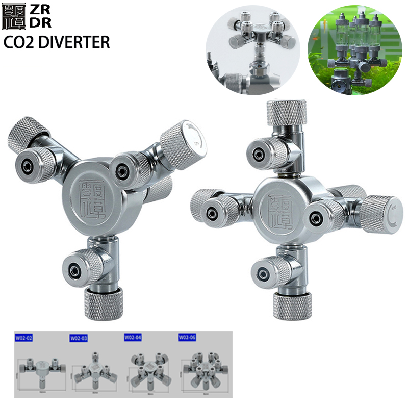 Glass Co2 Drop Checker - ZRDR Fish Tank Multi-Channel CO2 Splitter