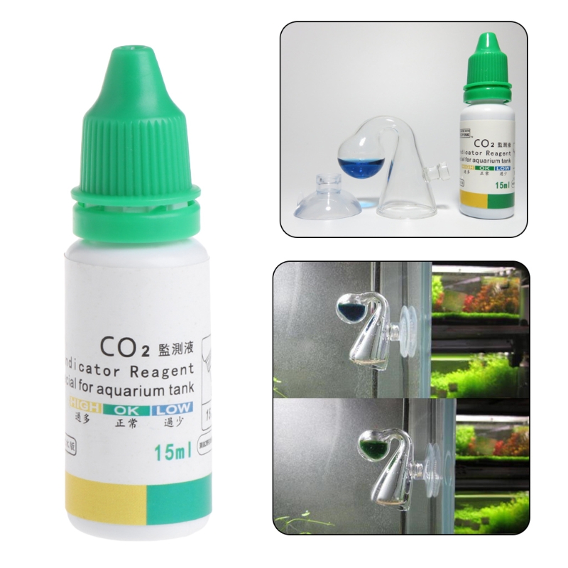 Glass Co2 Drop Checker - CO2 Fish Tank Diffuse Glass Drop