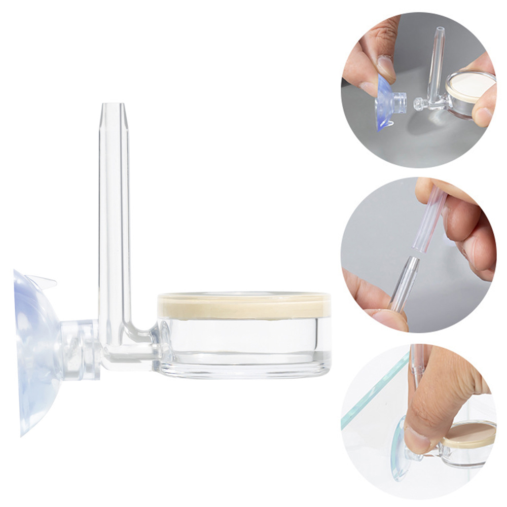 Glass Co2 Drop Checker - 1PC Diffuser for Aquarium Plants, Clear