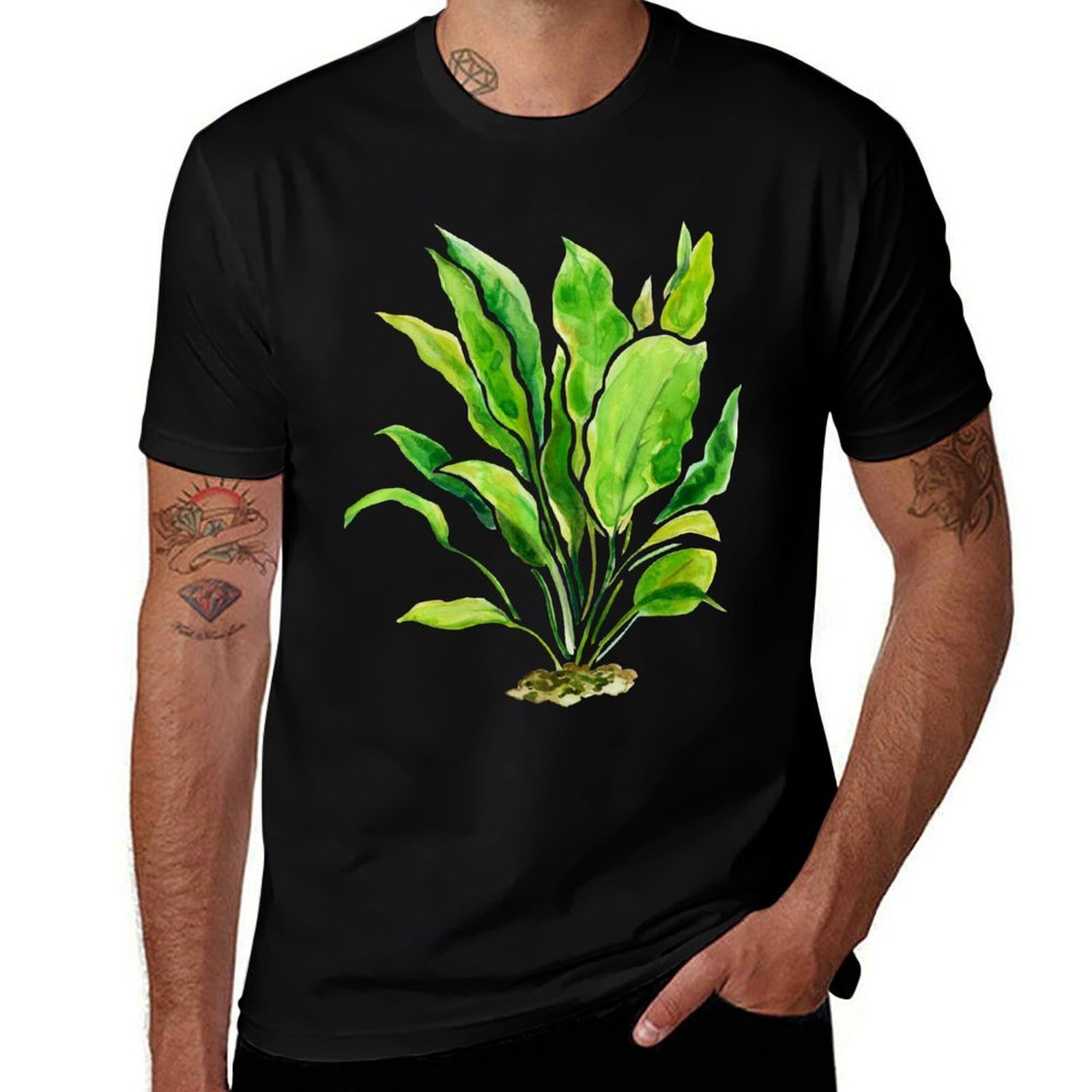 Planted Aquarium Basics - Aquarium Plants Series Amazon Sword T-Shirt