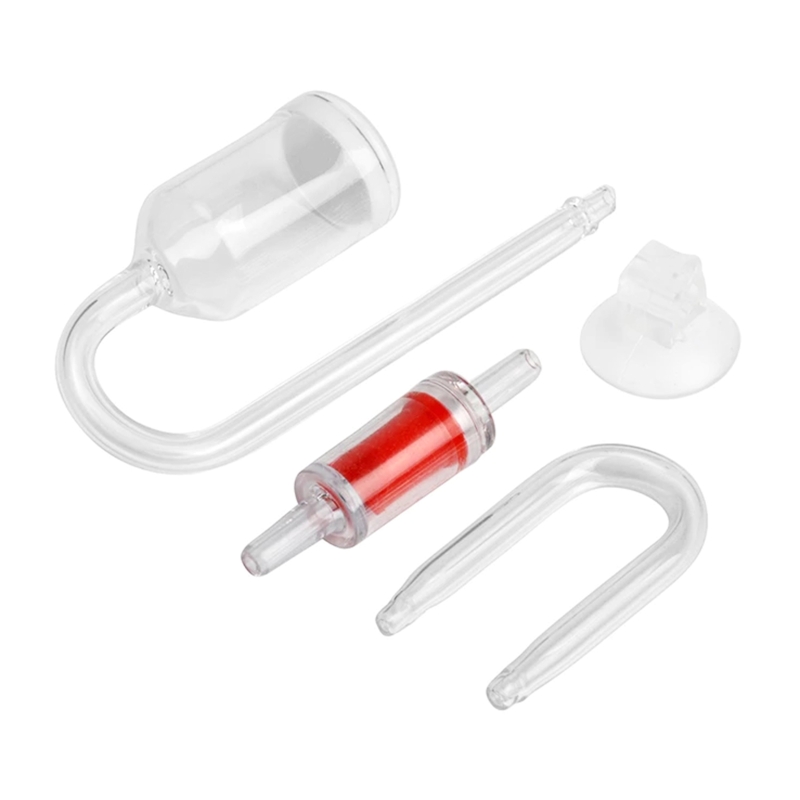 Glass Co2 Drop Checker - 4pcs Set DIY CO2 Diffuser For