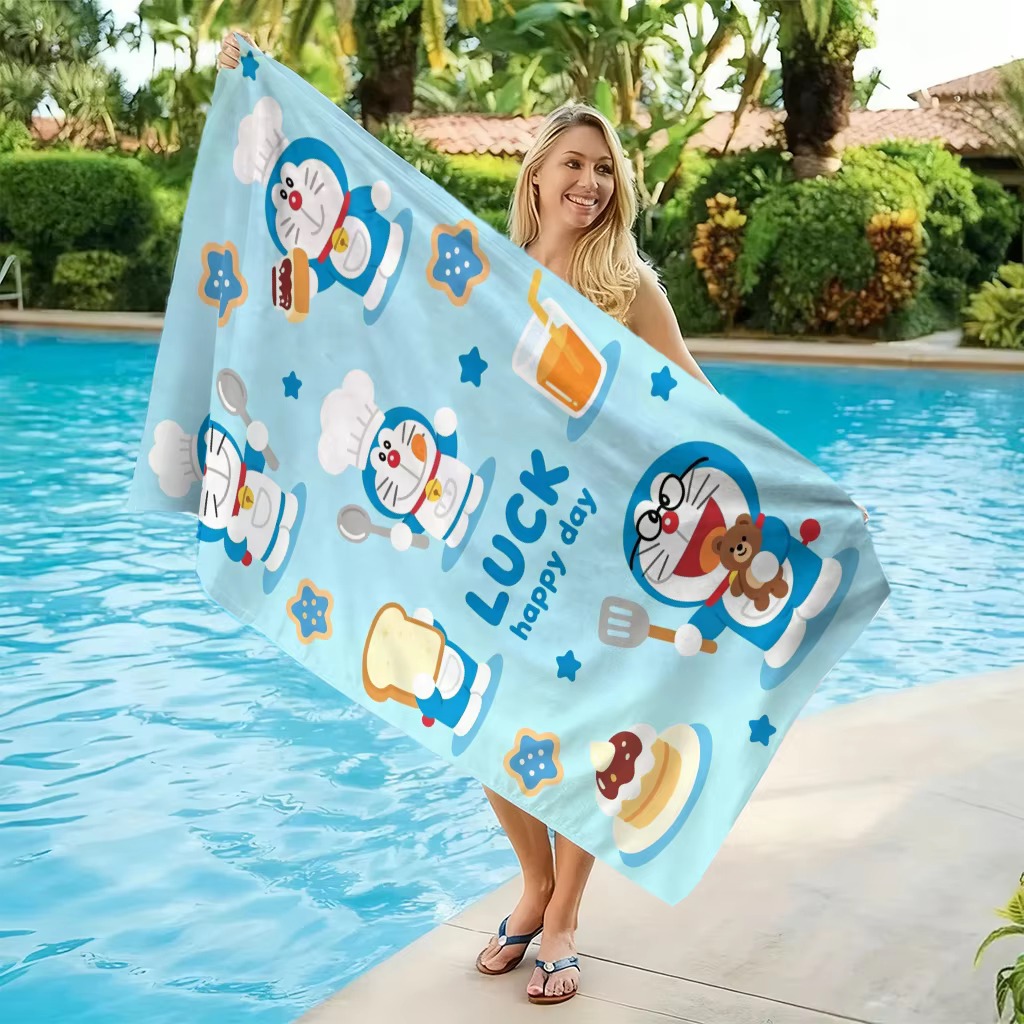 Doraemon Beach Towel Purple Gh - Aquarium Zombie recension och pris