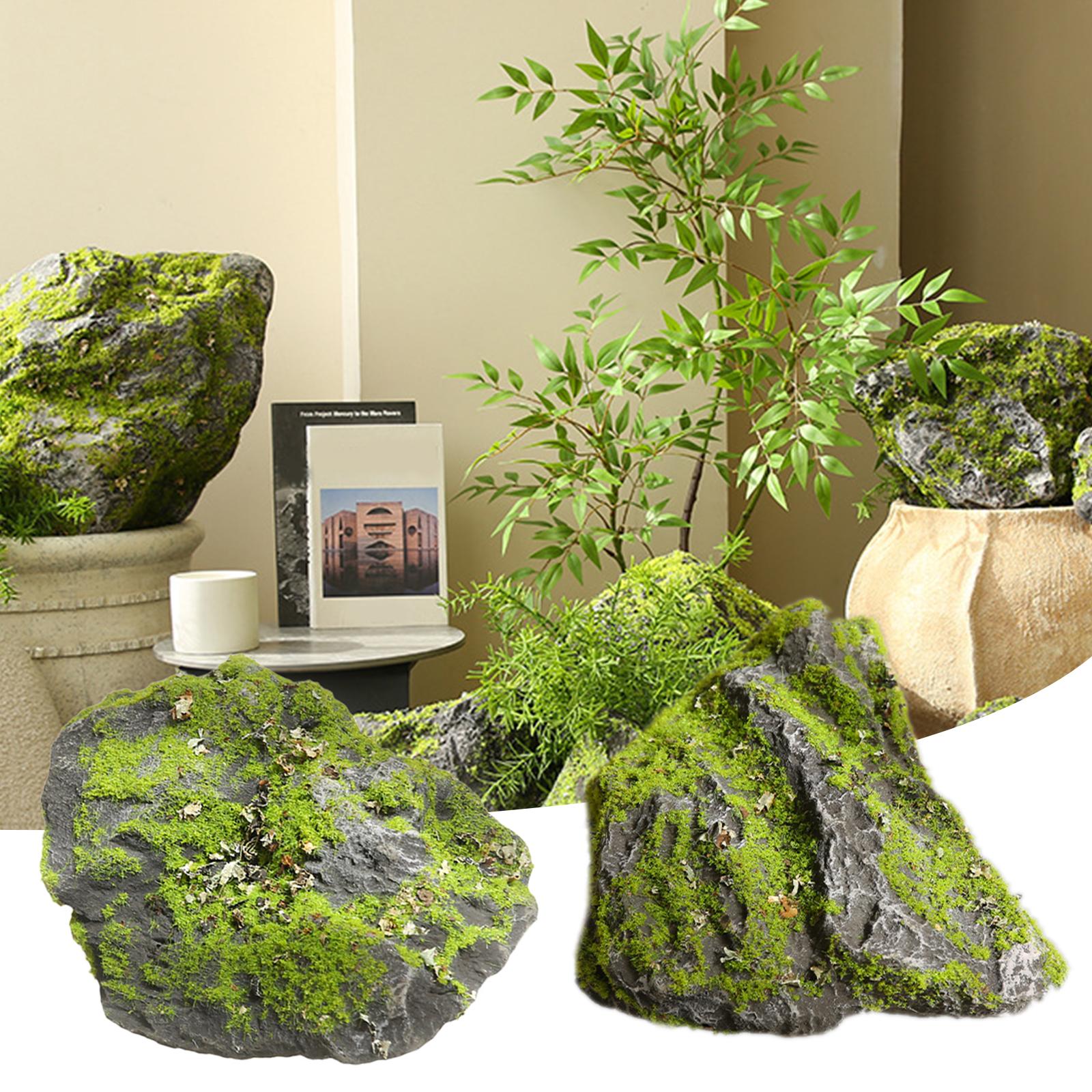 Faux Moss Stone Simulation Roc - Planted Aquarium With Rocks recension och pris