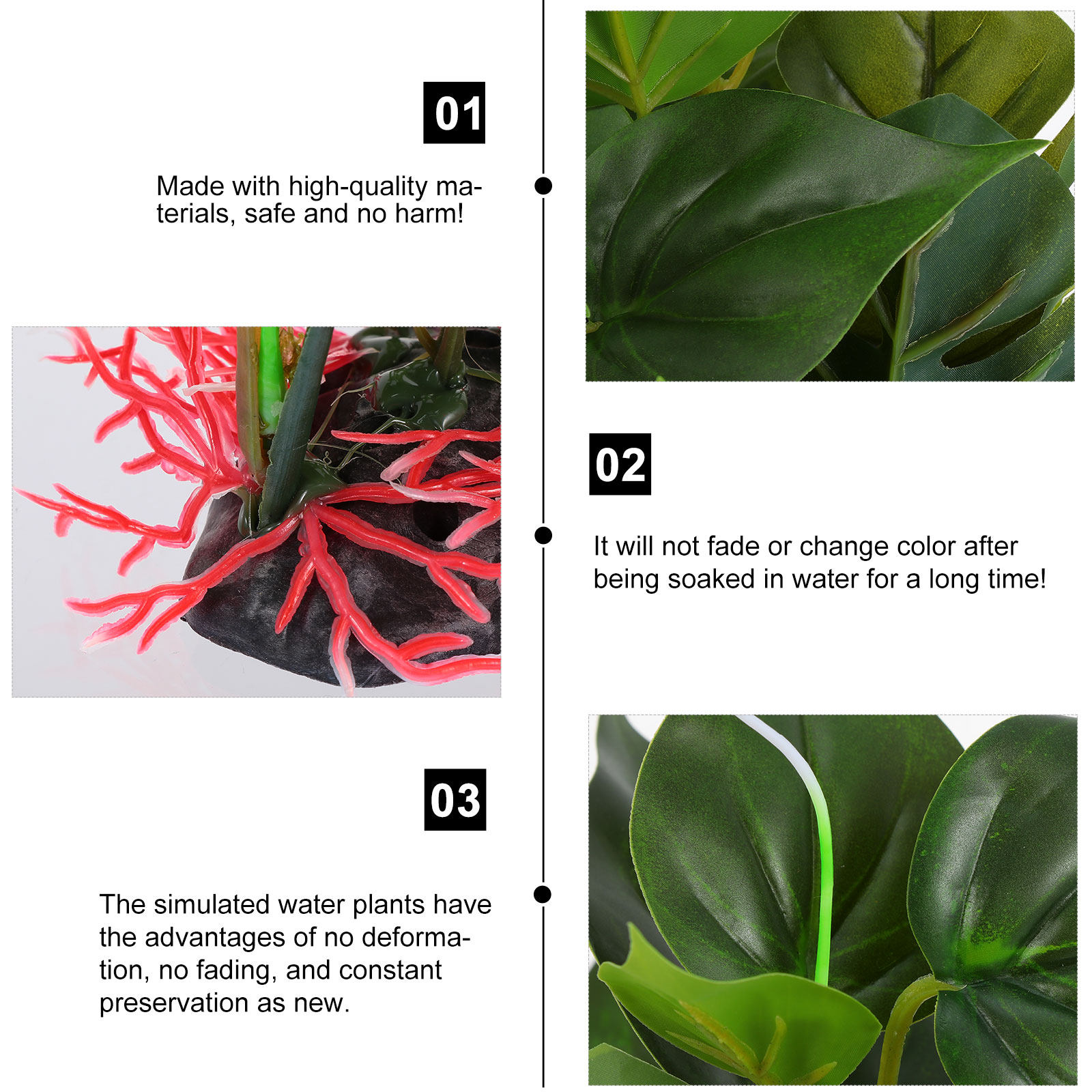 Lifelike Artificial Green Plan - Non Planted Aquarium Fish recension och pris