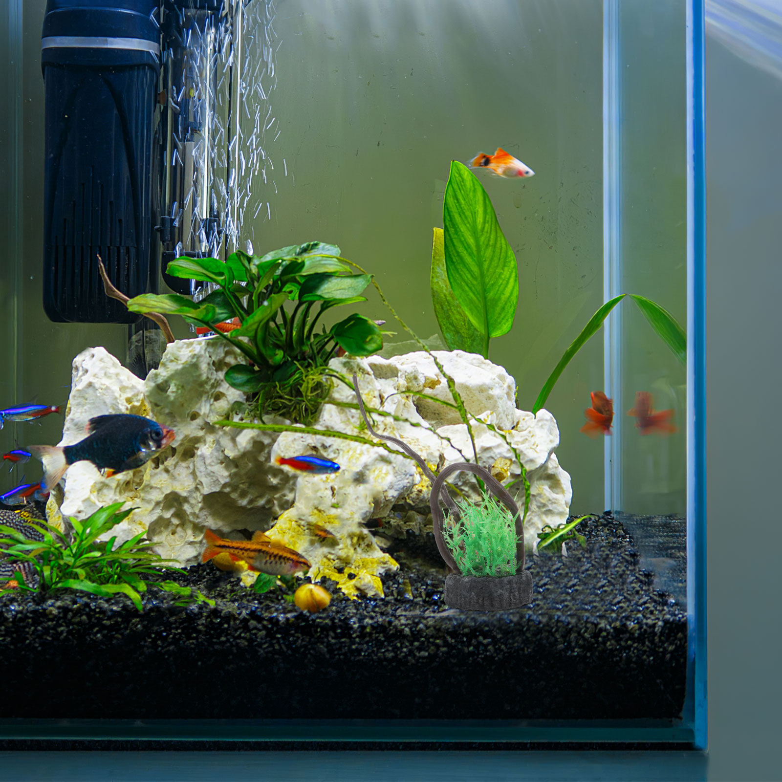Realistic Artificial Aquarium  - Non Planted Aquarium Fish recension och pris