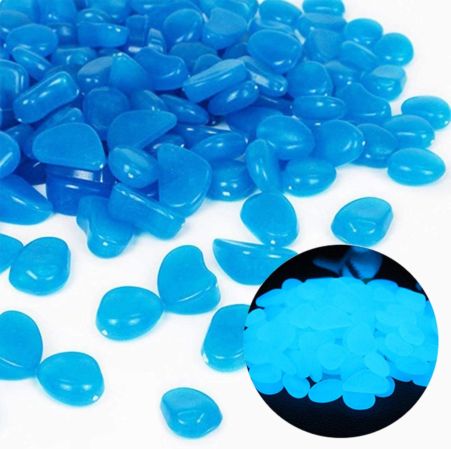 Fish Tank Rocks Glow Blue Pebb - Planted Aquarium With Rocks recension och pris