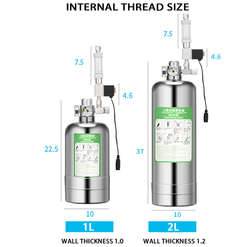 ZRDR Aquarium CO2 Generator Du - Glass Co2 Drop Checker recension och pris