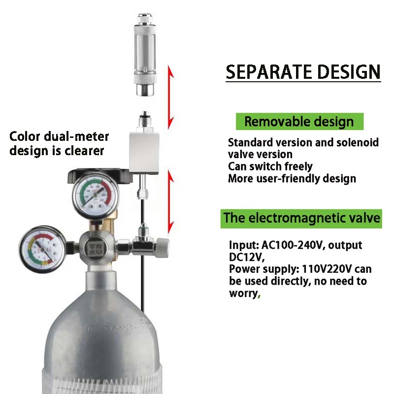 AC100-240V Aquarium CO2 Regula - Glass Co2 Drop Checker recension och pris