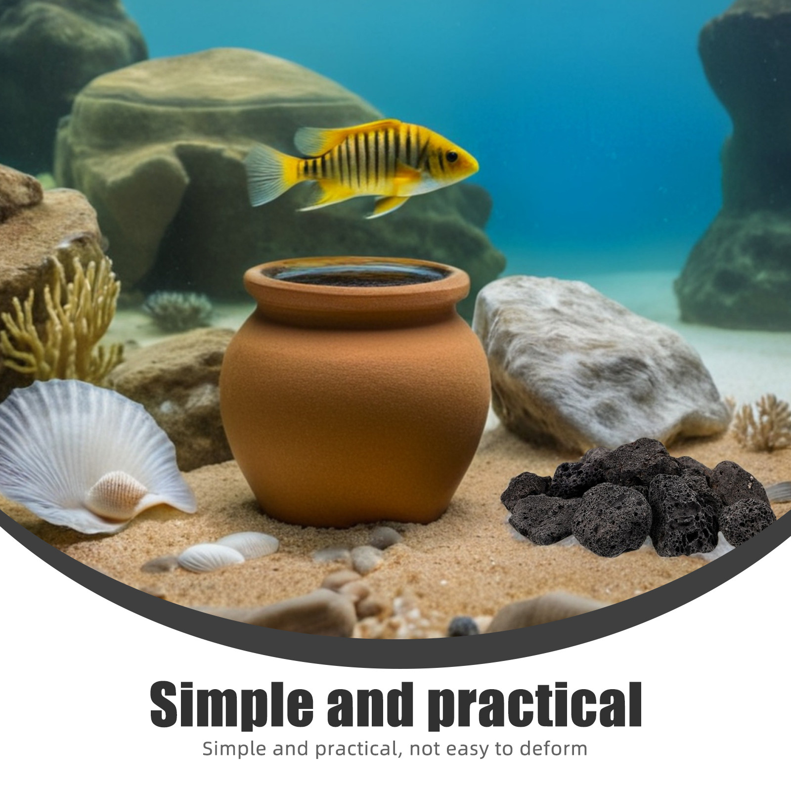 1Pack Natural Volcanic Stones  - Planted Aquarium With Rocks recension och pris