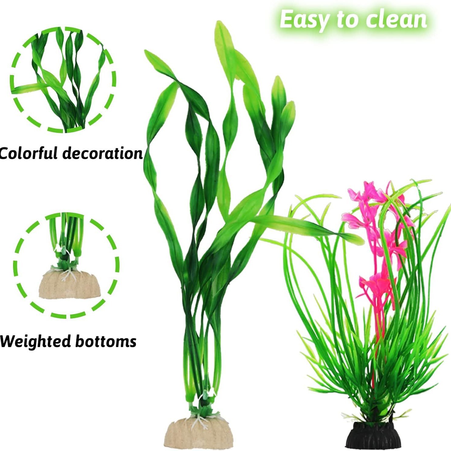 Artificial Aquarium Plants Set - Planted Aquarium For Beginners recension och pris