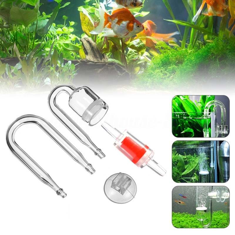 4pcs Set DIY CO2 Diffuser For  - Glass Co2 Drop Checker recension och pris